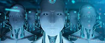 Team workspace with monitors and collaboration boards